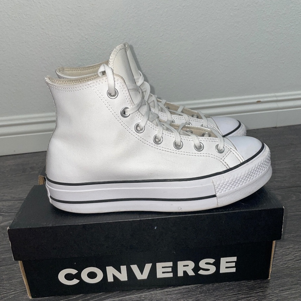 Leather High Top Converse